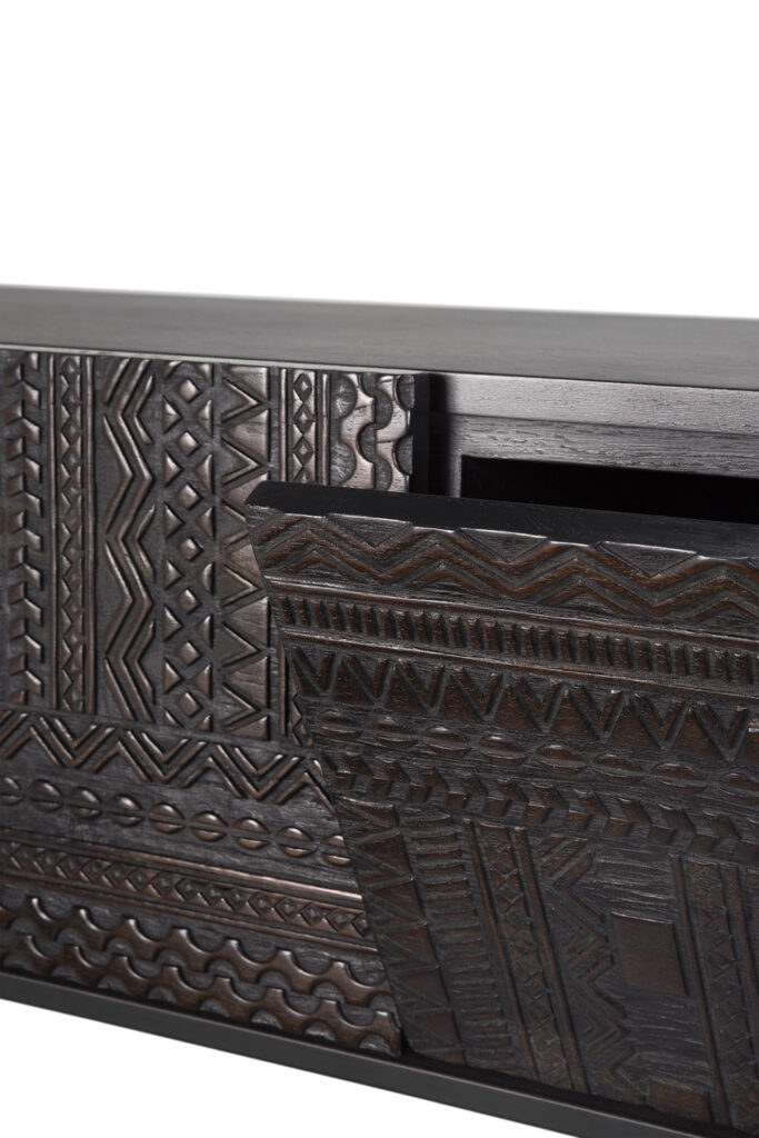 12195 Tv spintelė Tabwa 240x45x51h cm juoda prabangi (11)