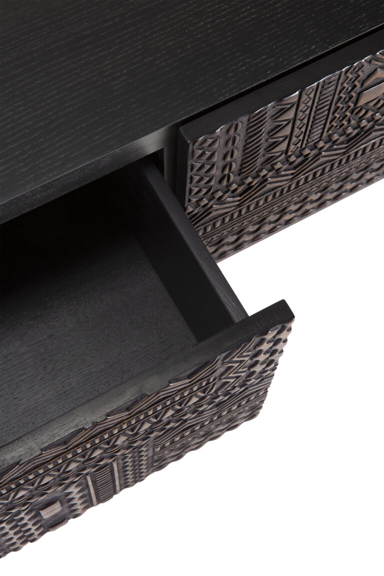 12197 Tv spintelė Tabwa 160x45x51h cm juoda prabangi (5)