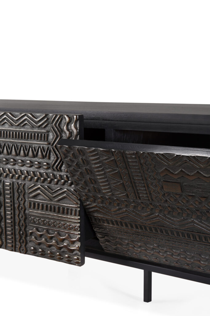 12197 Tv spintelė Tabwa 160x45x51h cm juoda prabangi (7)