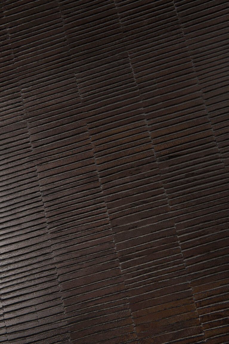 12258 Kavos ir žurnalinis staliukas Grooves 170x120x34h cm žemas medinis juodas (7)