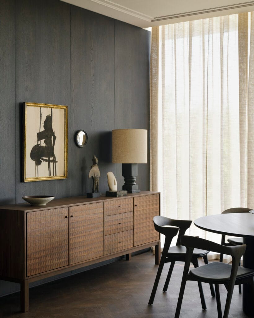 15347 Svetainės komoda Sono 228x48x87h cm tamsaus medžio prabangi tekstūra (53)