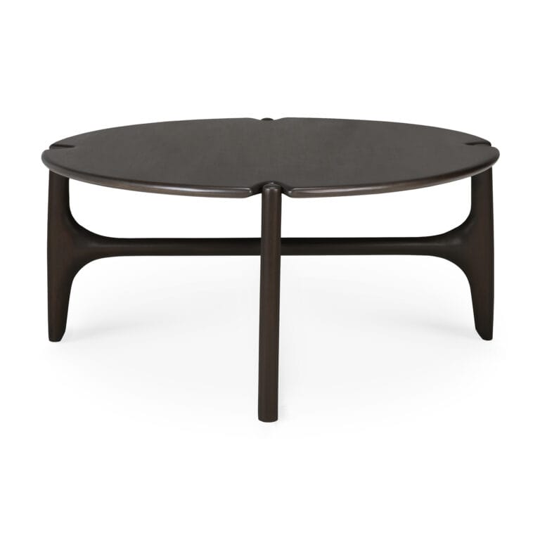 35013 Kavos ir žurnalų staliukas PI 80x80x35h cm juodas apvalus medinis (10)