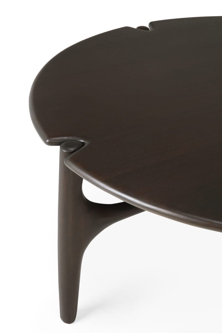 35013 Kavos ir žurnalų staliukas PI 80x80x35h cm juodas apvalus medinis (6)