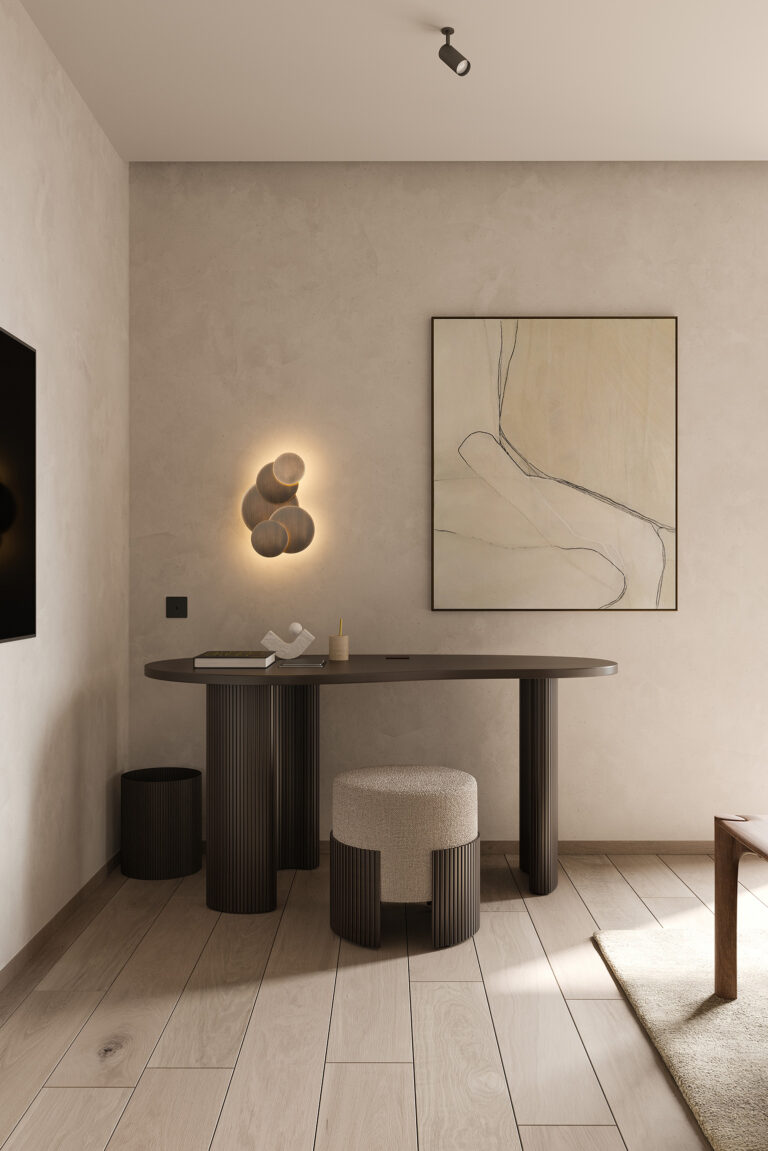 35040 japandi Pufas Roller Max 45x44x46h cm su medžiu ir pilka sėdima dalimi (10)