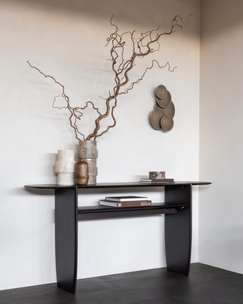 35060 Konsolė PI 160x40x75h cm juoda medinė Ethnicraft (10)