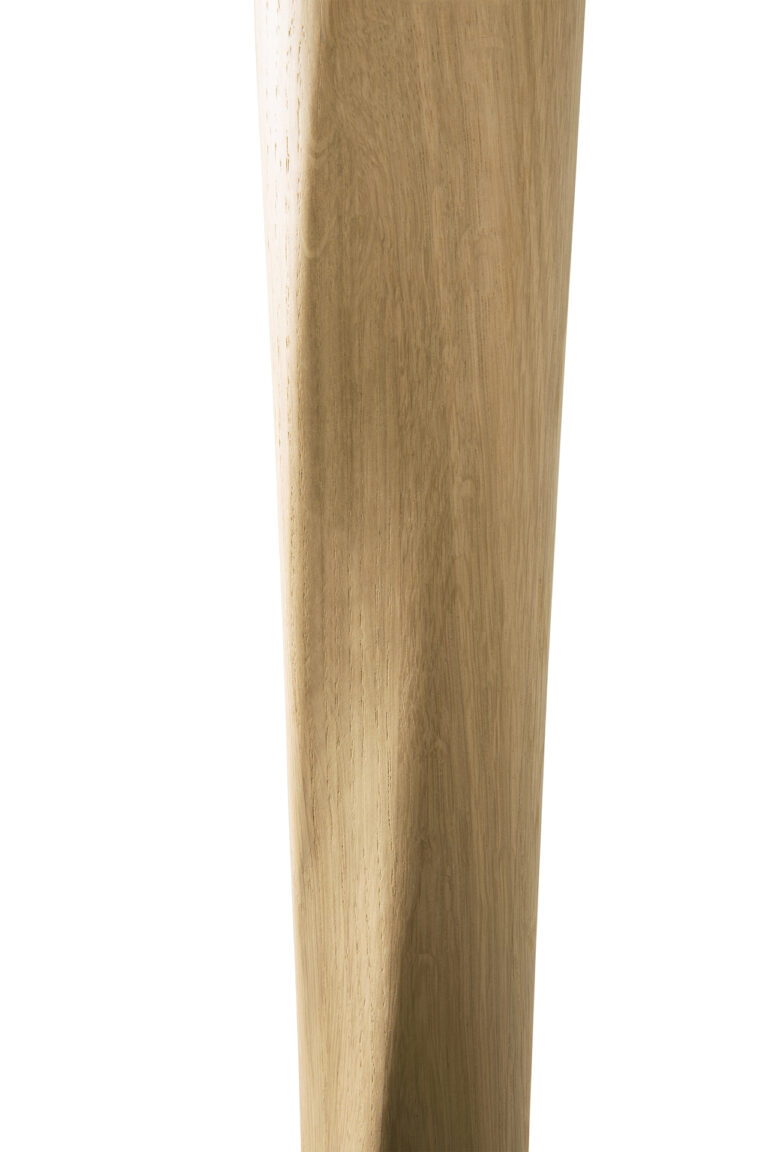 50035 Baro stalas Torsion 70x70x69h cm šviesaus medžio ąžuolo skandinaviško stiliaus apvalus (6)