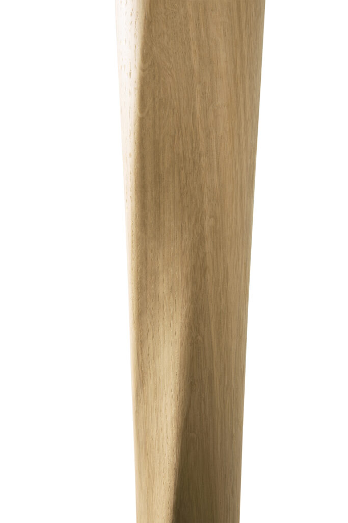 50036 Baro stalas Torsion 90x90x69h cm apvalus skandinaviško stiliaus šviesaus ąžuolo medžio (20)