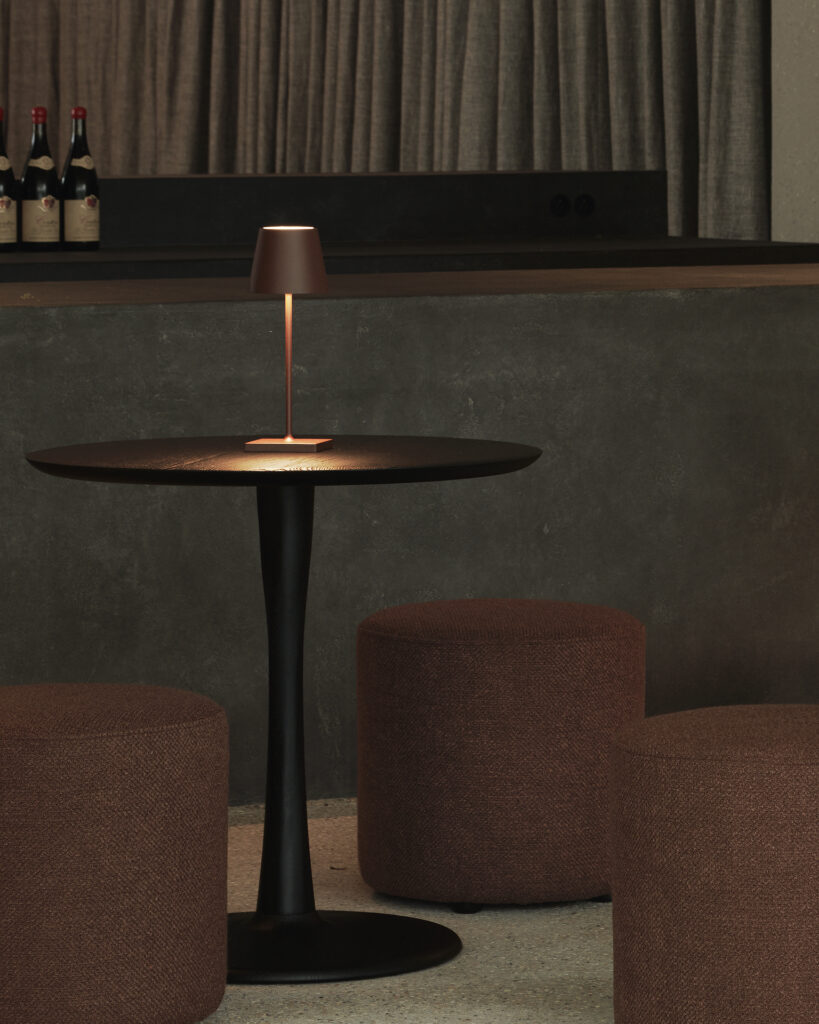 50037 Baro stalas Torsion 70x70x69h cm juodo medžio apvalus (1)