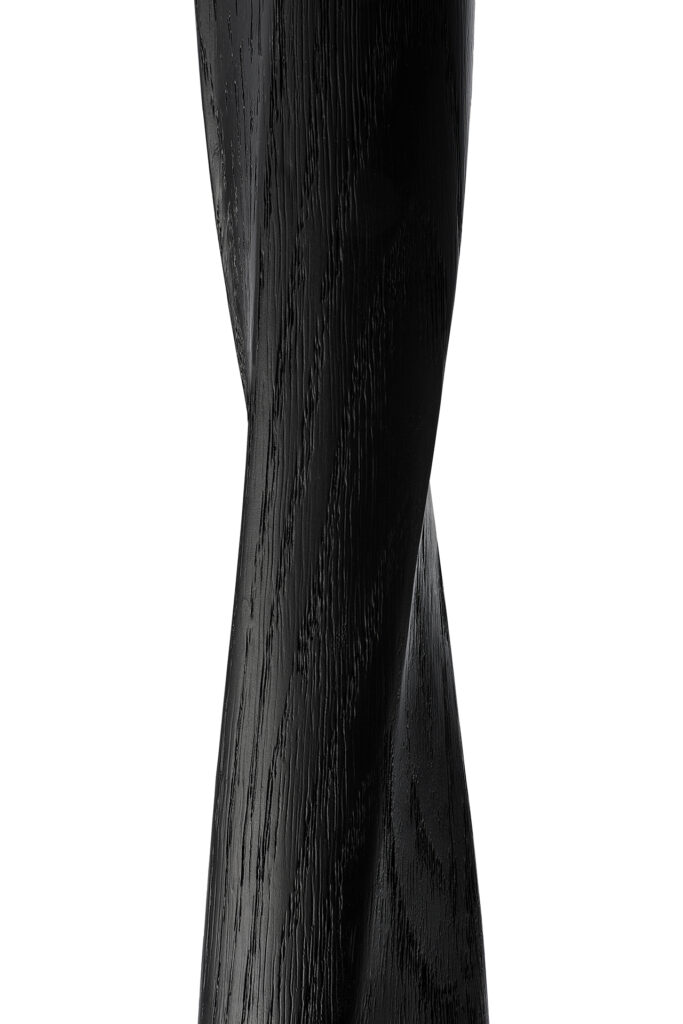 50037 Baro stalas Torsion 70x70x69h cm juodo medžio apvalus (6)