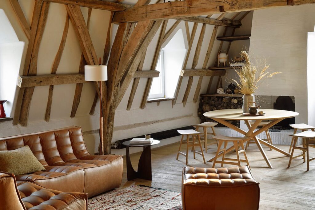 50536 Šoninis staliukas Geometric modernus medinis 51x51x50h cm (28)