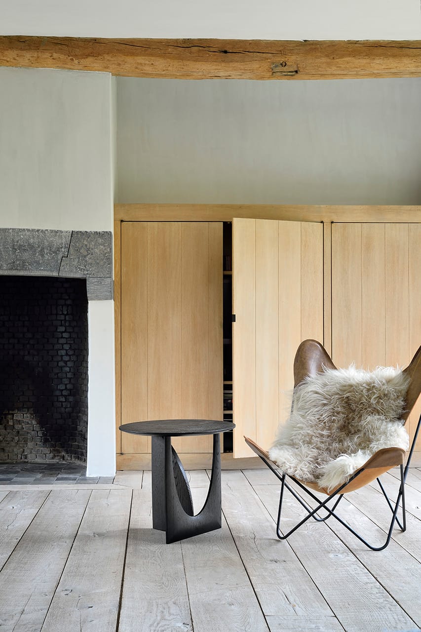 50536 Šoninis staliukas Geometric modernus medinis 51x51x50h cm (38)