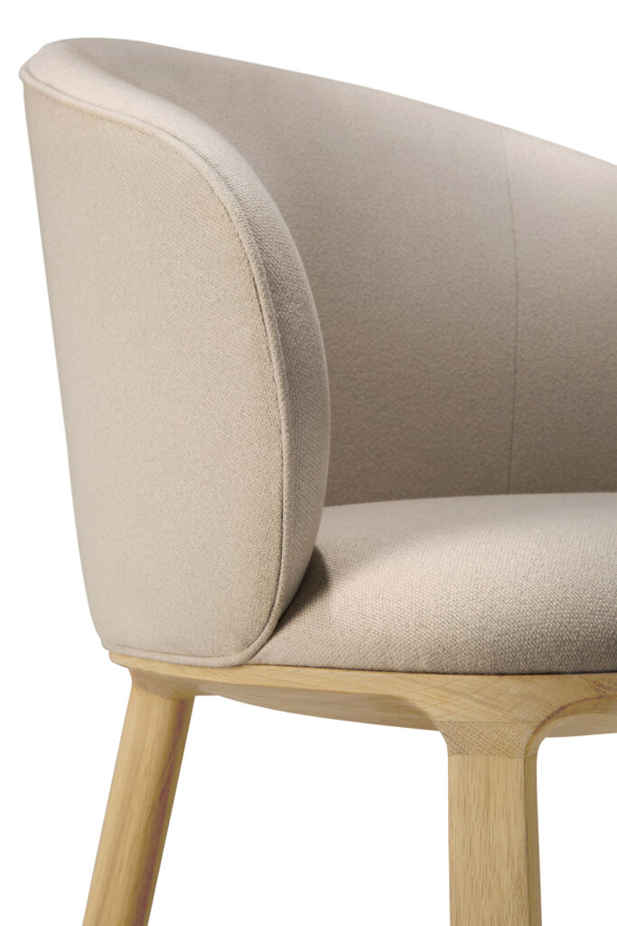 50695 Valgomojo kėdė Unda 61x58x81h cm šviesi moderni su nugarėle (17)