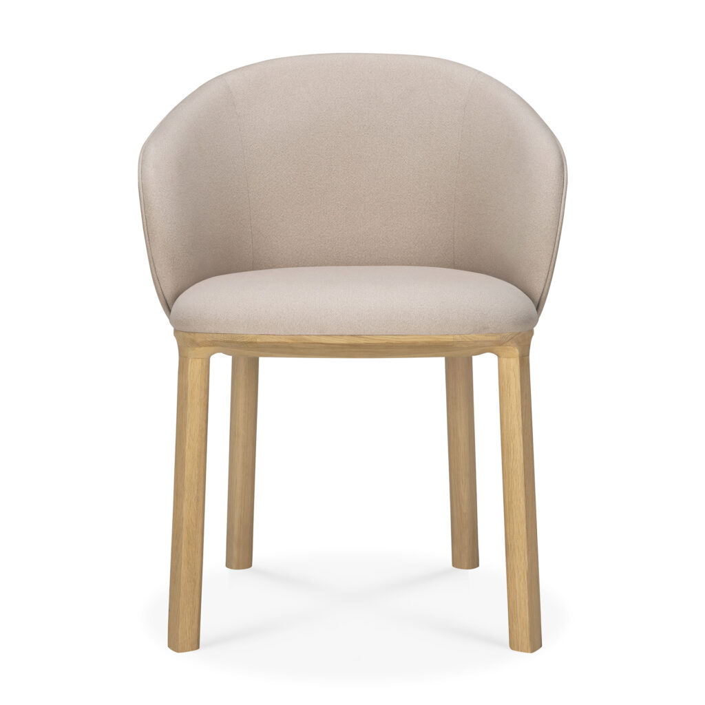 50695 Valgomojo kėdė Unda 61x58x81h cm šviesi moderni su nugarėle (30)