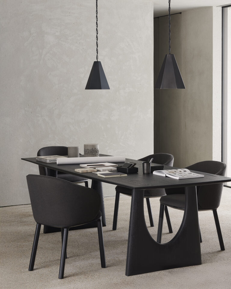 50696 Valgomojo kėdė Unda 61x58x81h cm juoda (6)