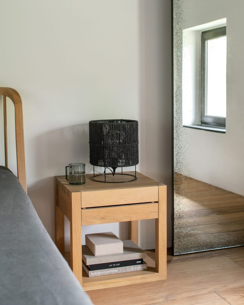 51140 Naktinė spintelė Azur 48x44x48h cm šviesaus medžio ąžuolo (2)