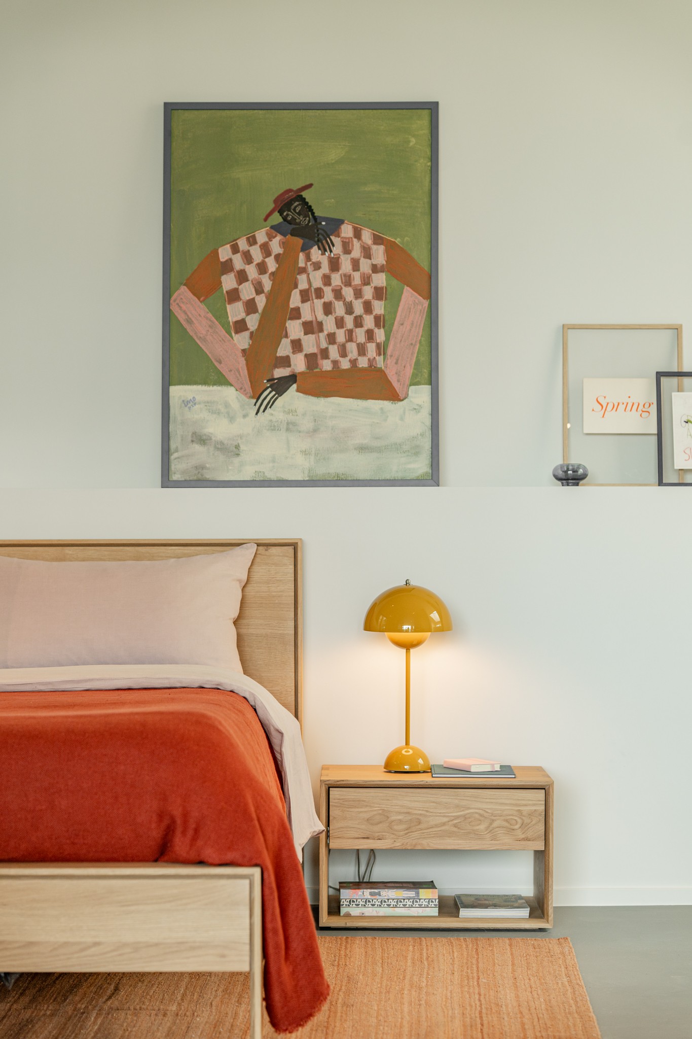 51175 Naktinė spintelė Nordic II skandinaviško stiliaus pastatoma. Šviesaus ąžuolo 57x40x37h cm (1)