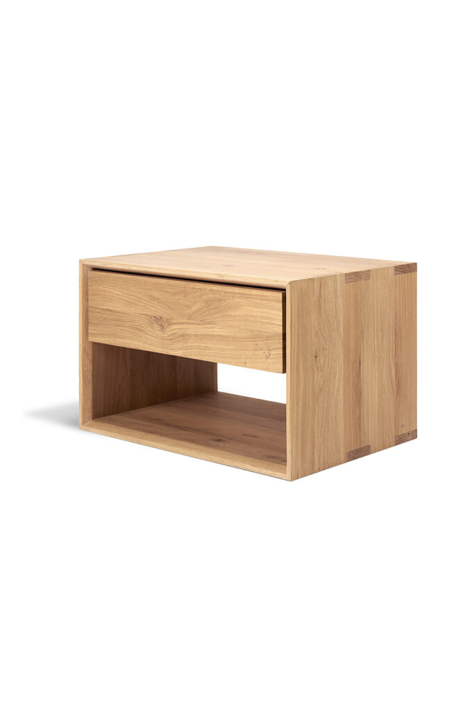 51175 Naktinė spintelė Nordic II skandinaviško stiliaus pastatoma. Šviesaus ąžuolo 57x40x37h cm (13)