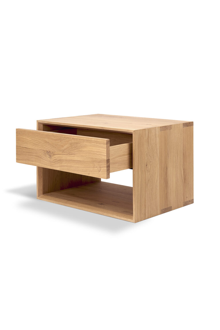 51175 Naktinė spintelė Nordic II skandinaviško stiliaus pastatoma. Šviesaus ąžuolo 57x40x37h cm (15)