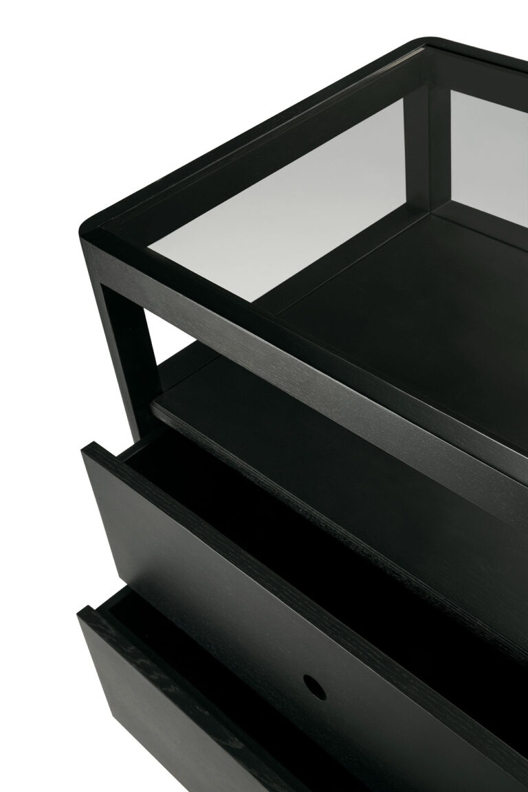 51240 Komoda Spindle 150x56x83h cm juodo medžio skandinaviško ir japandi stiliaus (14)