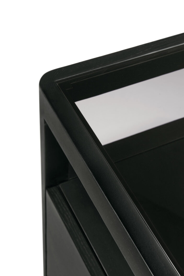 51240 Komoda Spindle 150x56x83h cm juodo medžio skandinaviško ir japandi stiliaus (16)