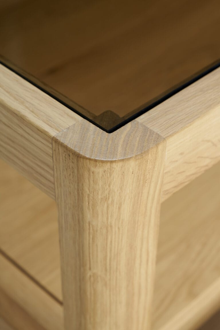 51250 Svetainės komoda Spindle 150x56x83h cm skandinaviško stiliaus šviesaus ąžuolo (23)