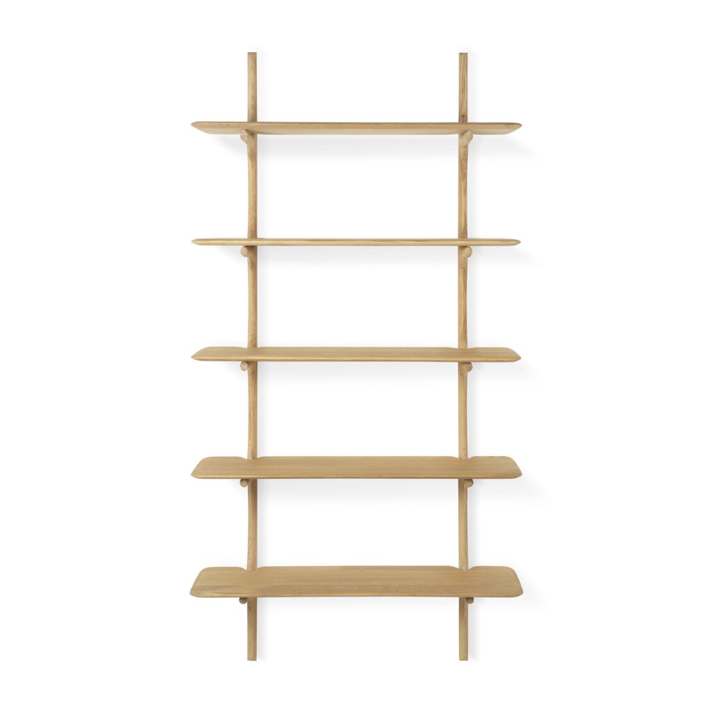 51338 Lentyna PI 100x35x196h cm šviesaus ąžuolo (3)