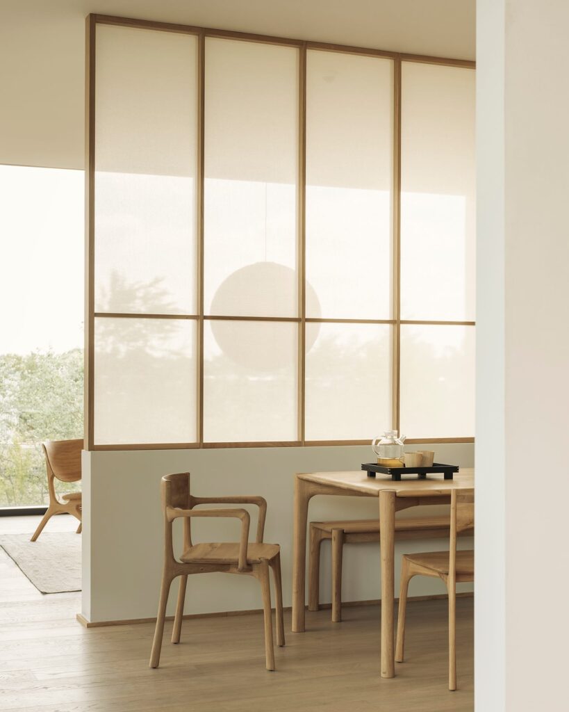 51339 Valgomojo kėdė PI 48x53x79h cm Medinė minimalistinė Ethnicraft (4)