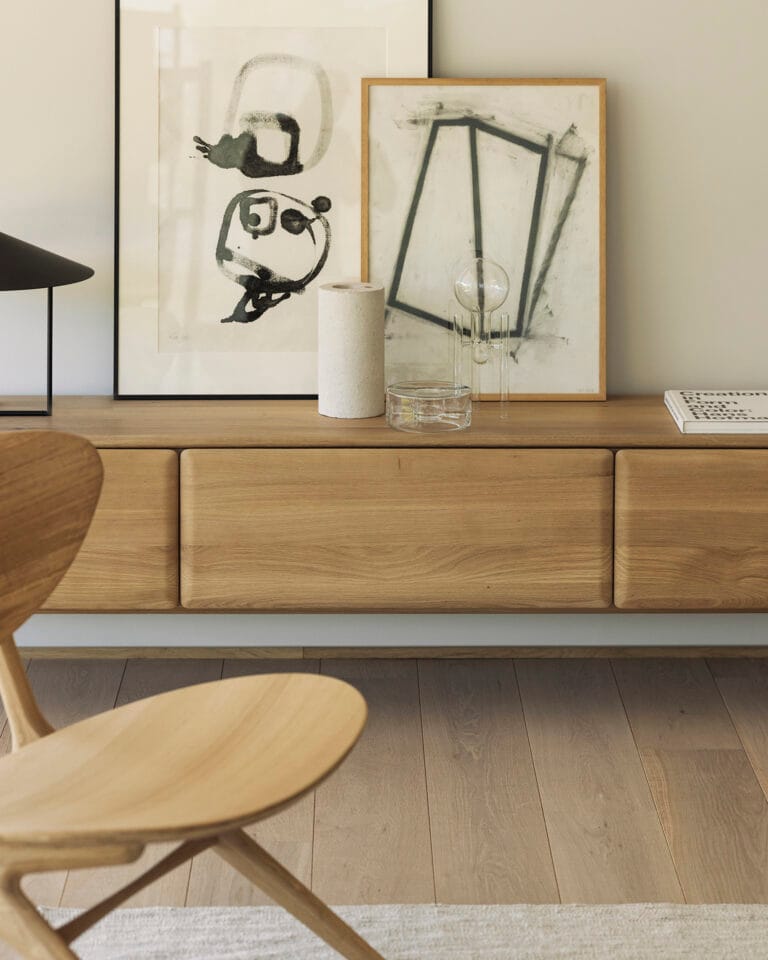 51345 Tv spintelė PI 242x45x53h cm šviesaus medžio ant kojelių (16)