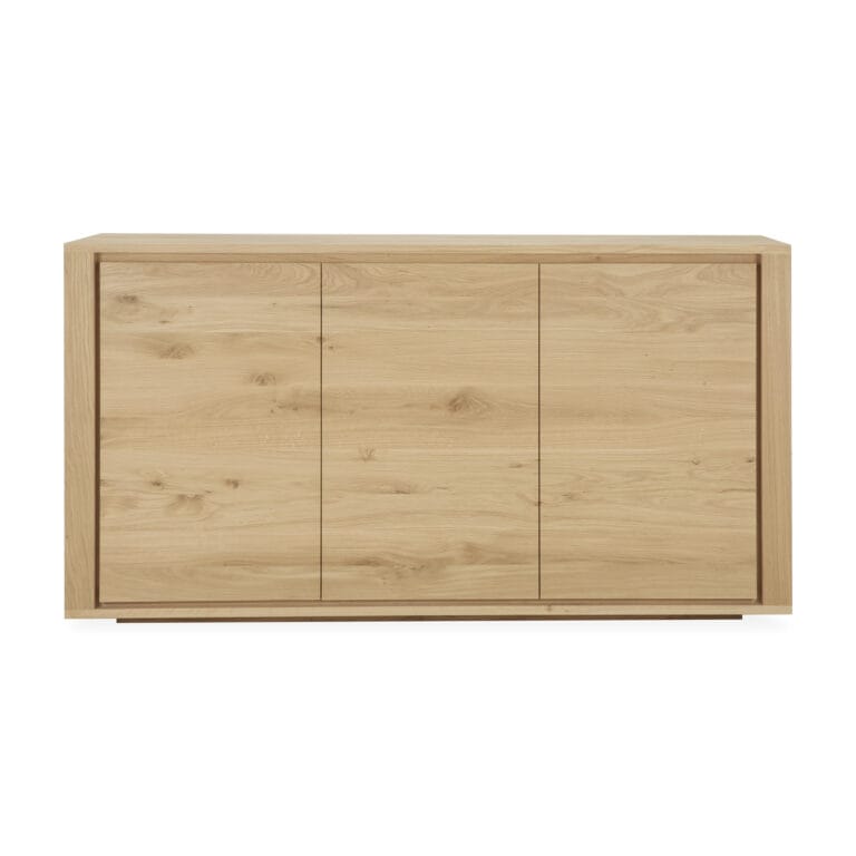51371 Svetainės komoda Shadow 156x45x84h cm šviesaus medžio ąžuolo skandinaviško ir japandi stiliaus (1)