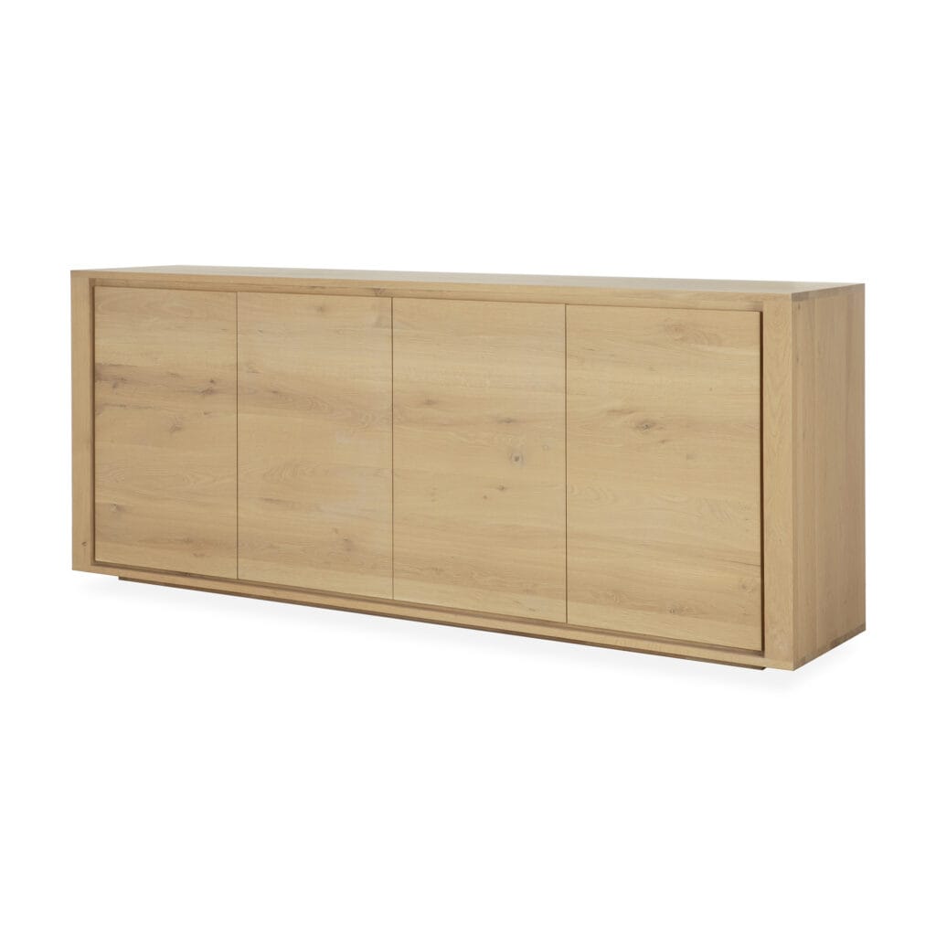 51372 Svetainės komoda Shadow 203x45x84h cm šviesaus medžio ąžuolo (23)