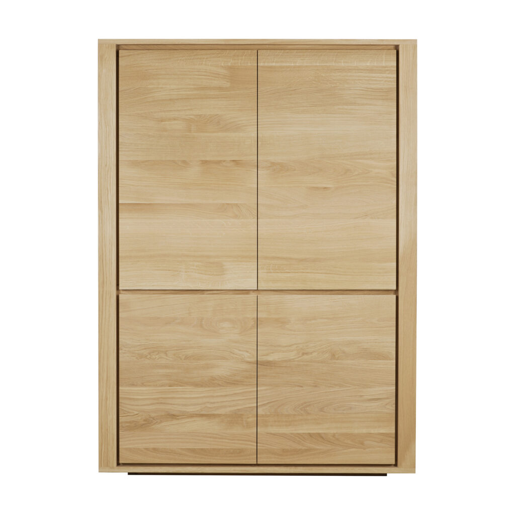 51374 Svetainės komoda Shadow 115x45x160h cm šviesaus ąžuolo skandinaviško stiliaus be kojelių (22)