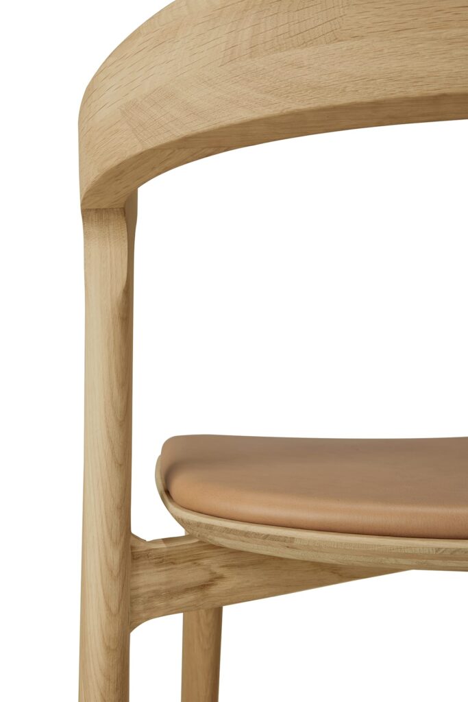 51483 Valgomojo kėdė Bok 50x54x76h cm šviesaus medžio ąžuolo (10)