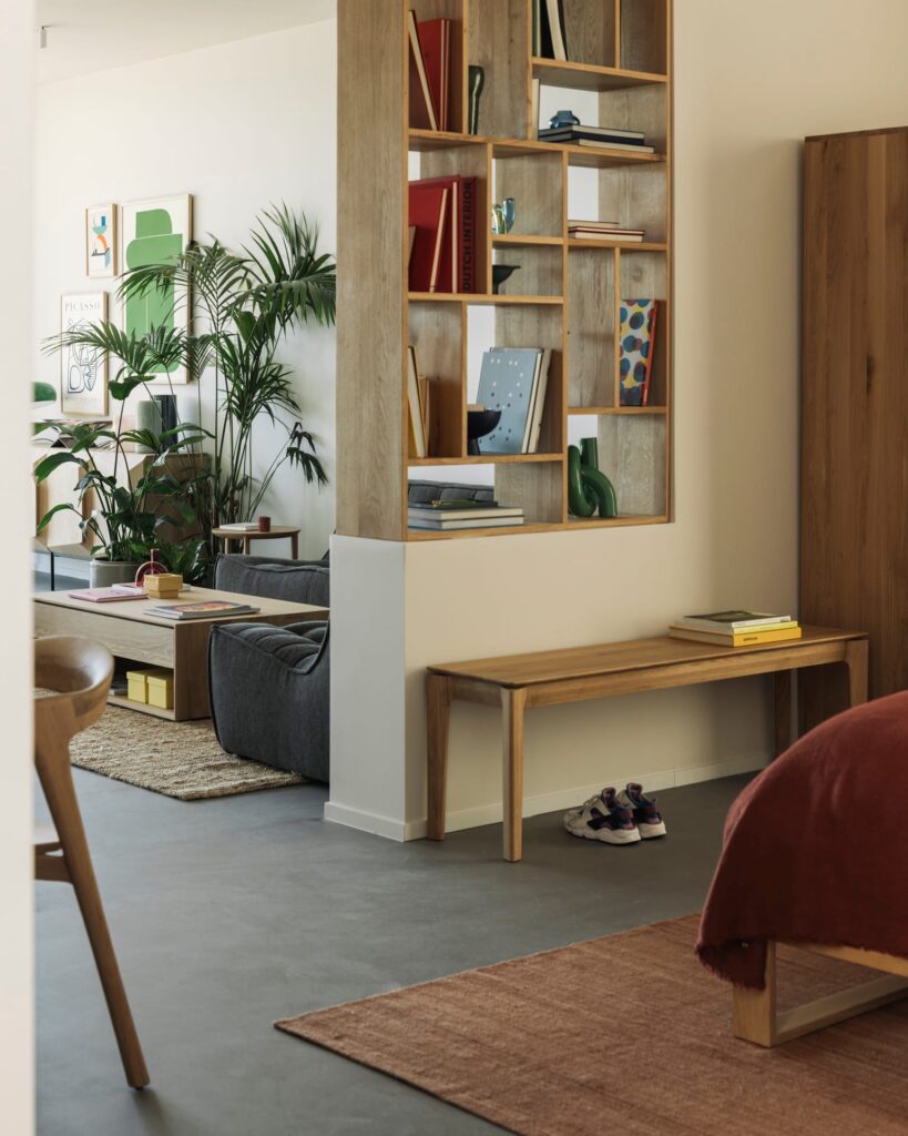 51530 Suoliukas Bok 126x35x46h cm šviesaus medžio (8)