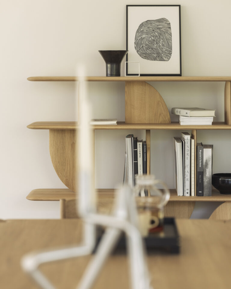 55015 Lentyna Geometric 210x35x130h cm šviesaus ąžuolo skandinaviško stiliaus (10)