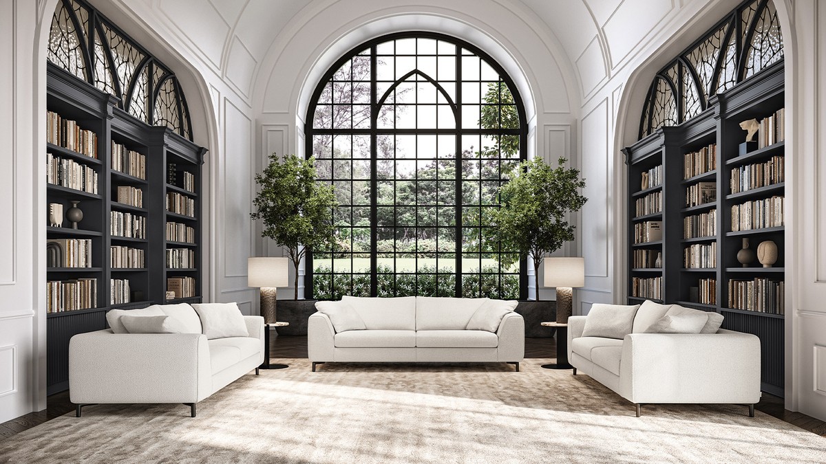 Modulinė sofa Capitol balta