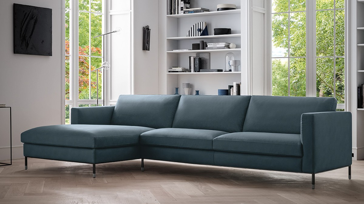 Modulinė kampinė sofa Larson pilka