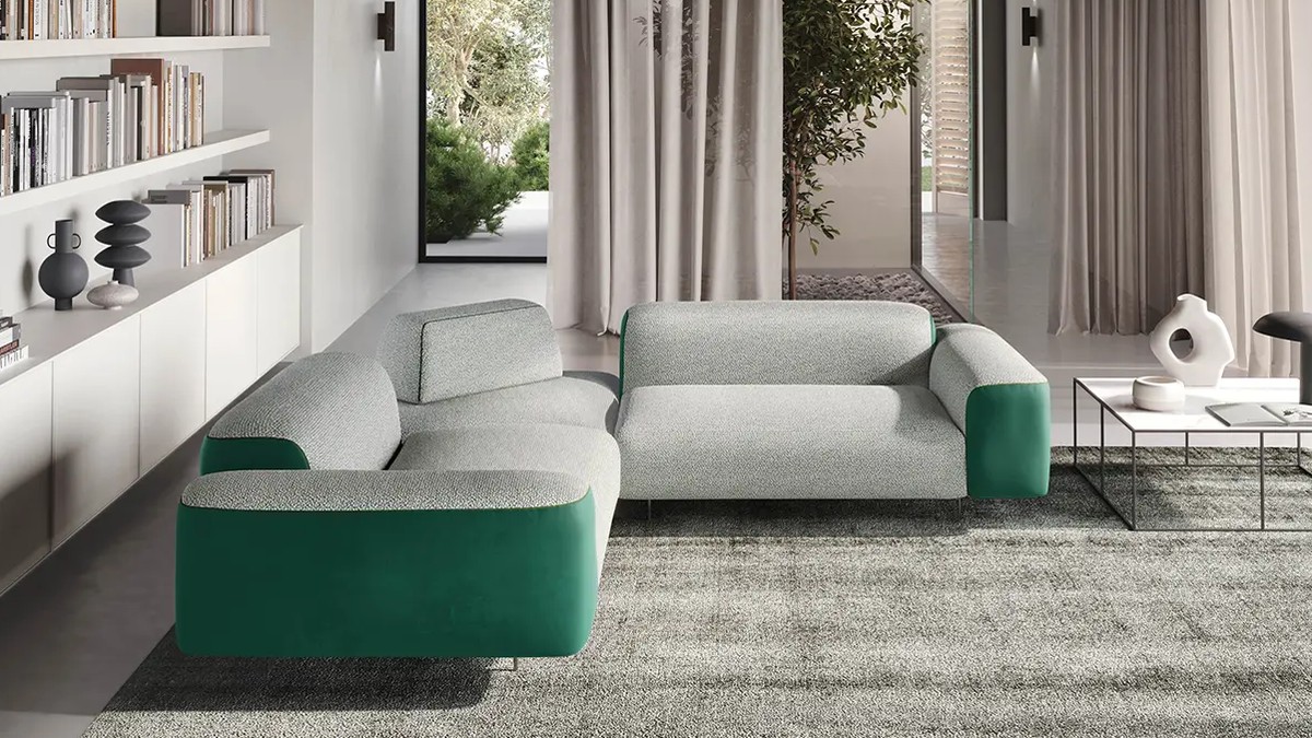 Modulinė sofa Limitless žalia