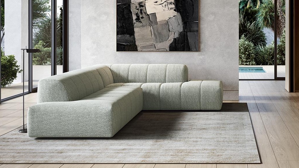 Modulinė kampinė sofa Pantheon pilka