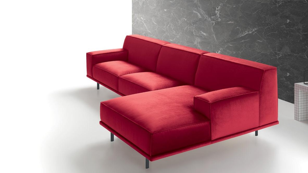 Modulinė kampinė sofa Young raudona