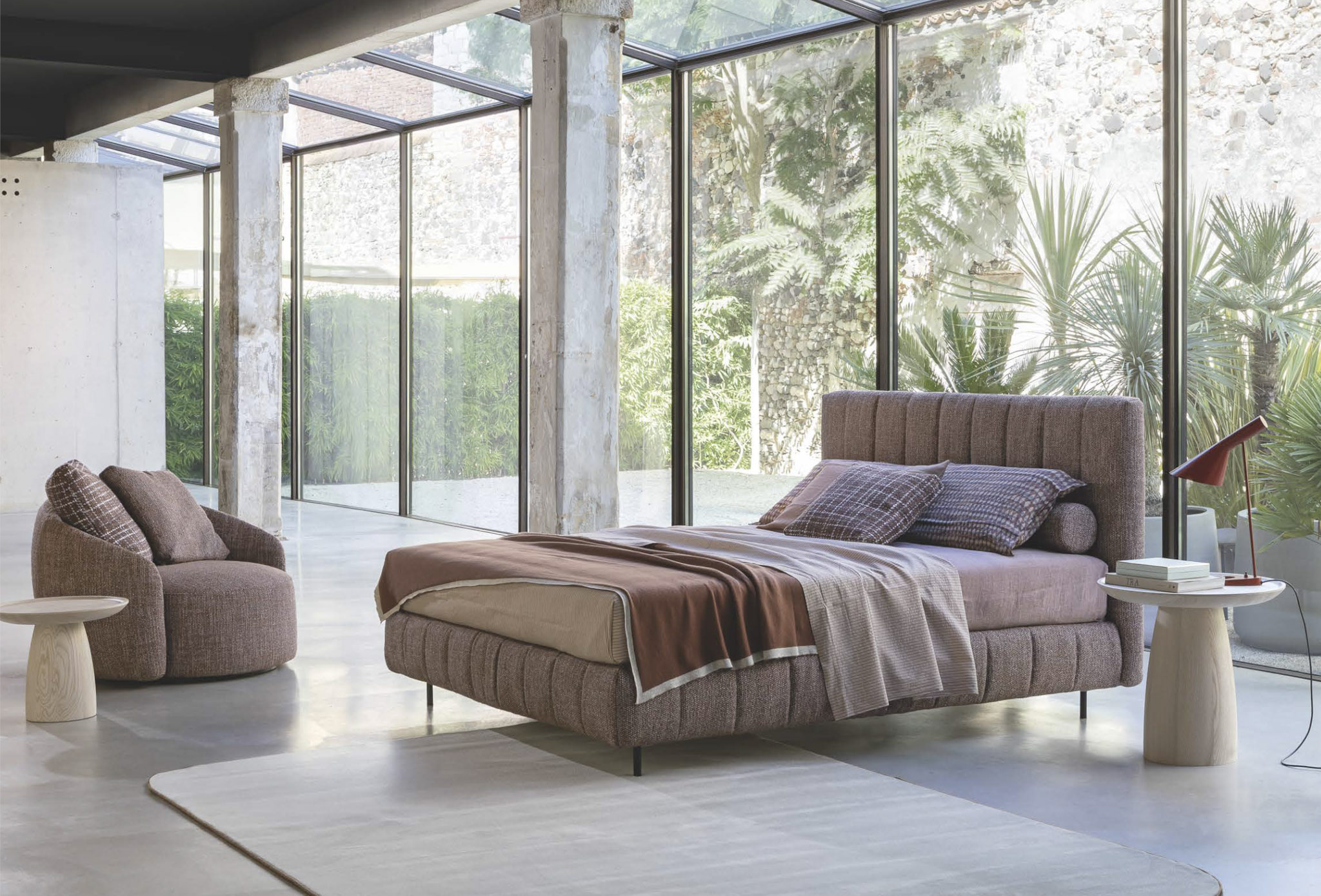 Miegamojo Lova System Quilted rožinė