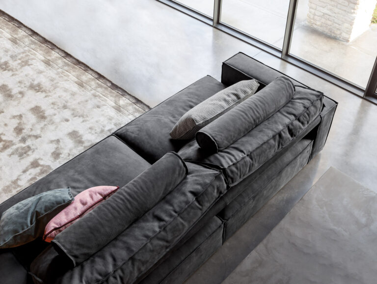 3-Flexteam itališka sofa Gravity juoda (4)