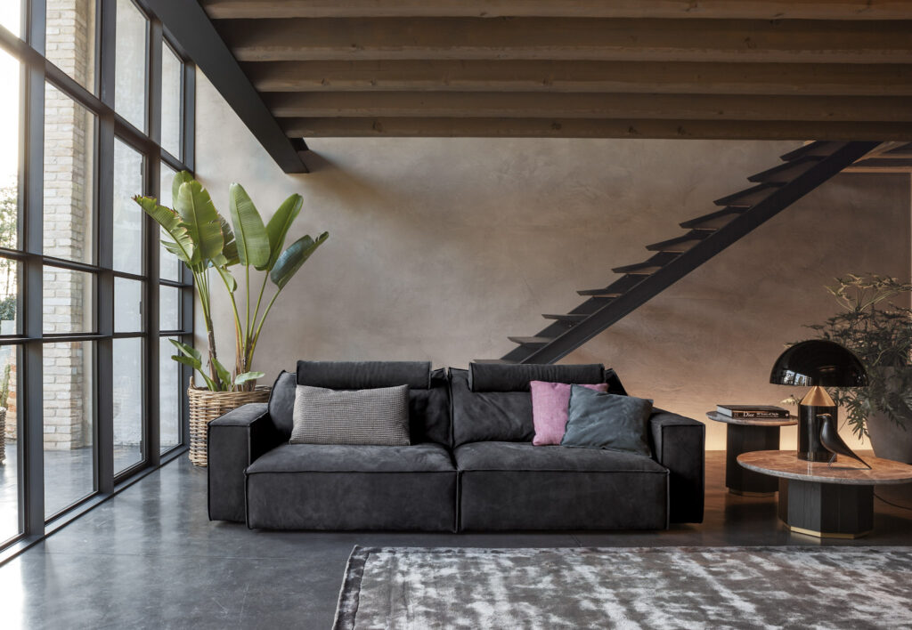 5-Flexteam itališka sofa Gravity juoda (3)