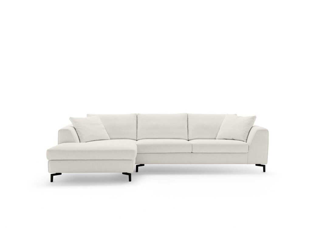 Modulinė kampinė sofa Capitol su gultu baltame fone, FELIS