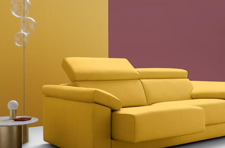 Felis itališka modulinė sofa Dexter geltona