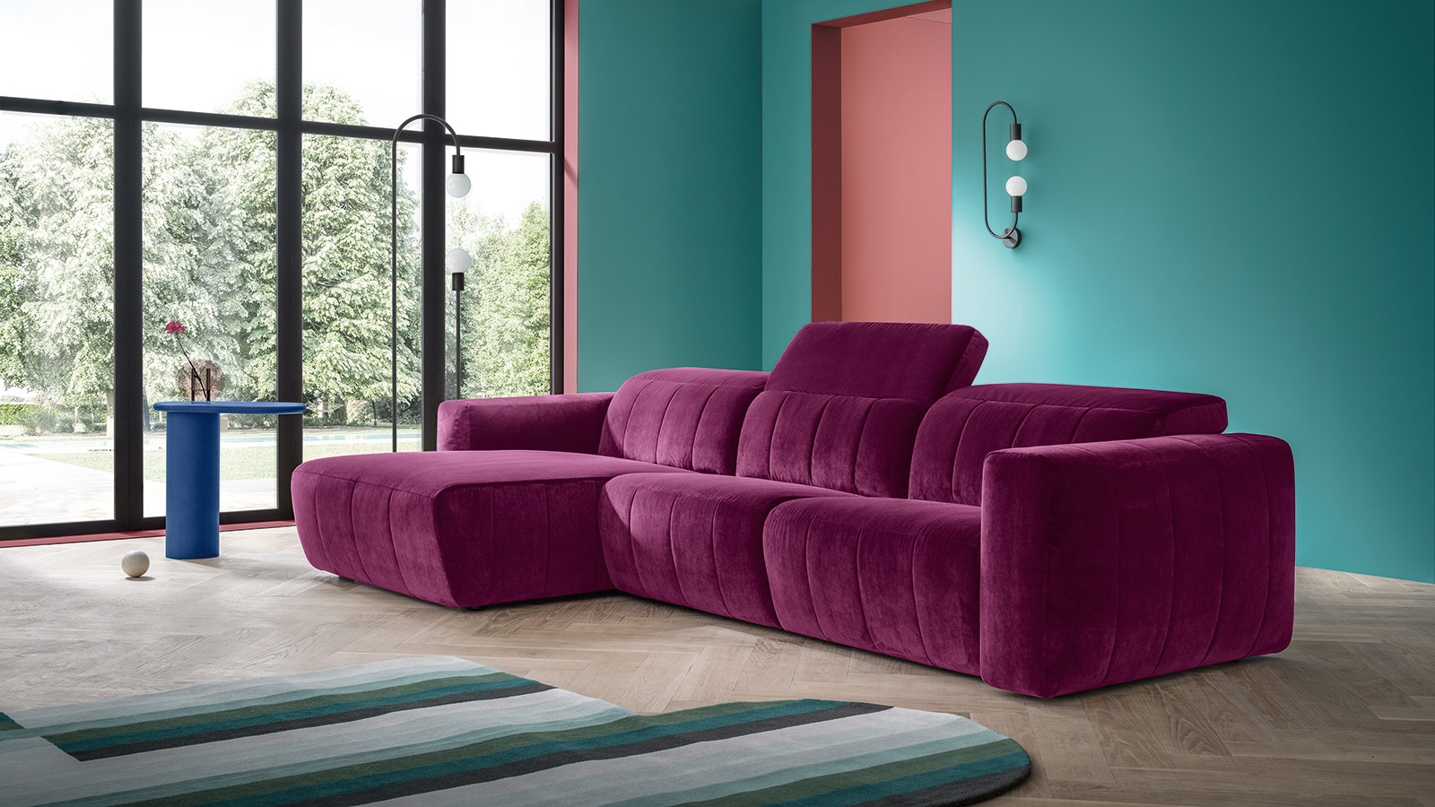 Modulinė sofa Kensington violetinė