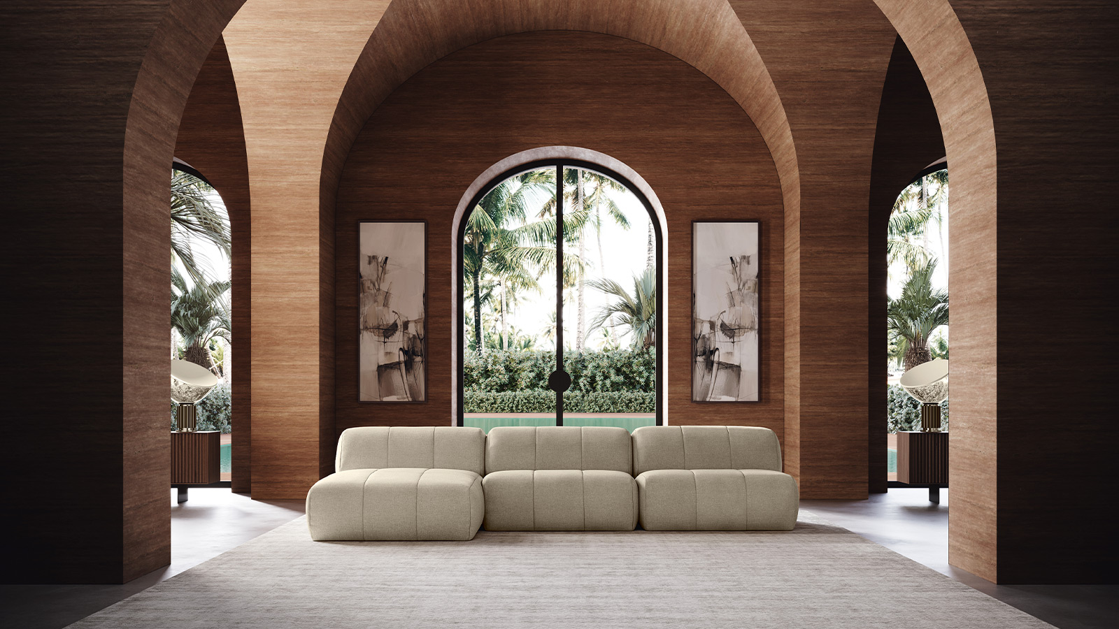 Modulinė sofa Muffin balta