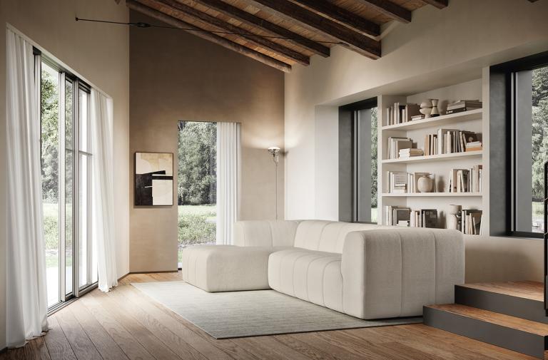 Modulinė sofa Pantheon balta