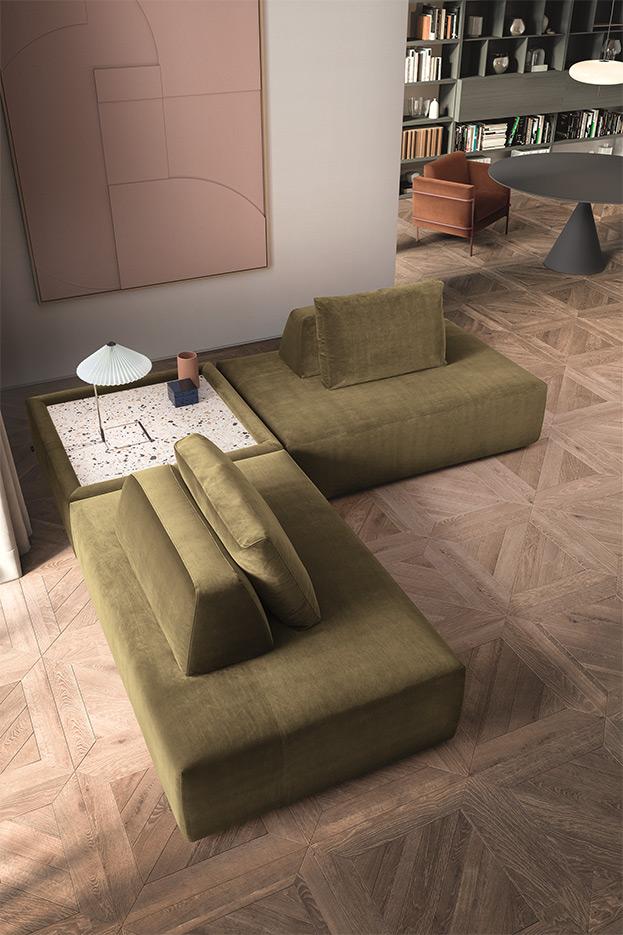 Modulinė sofa Platform žalias