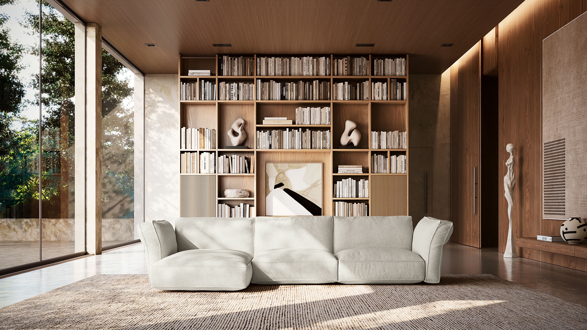 Sofa Cocoon balta