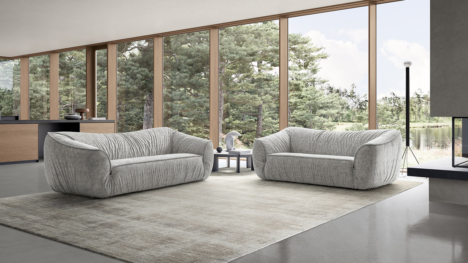 Sofa Float pilka